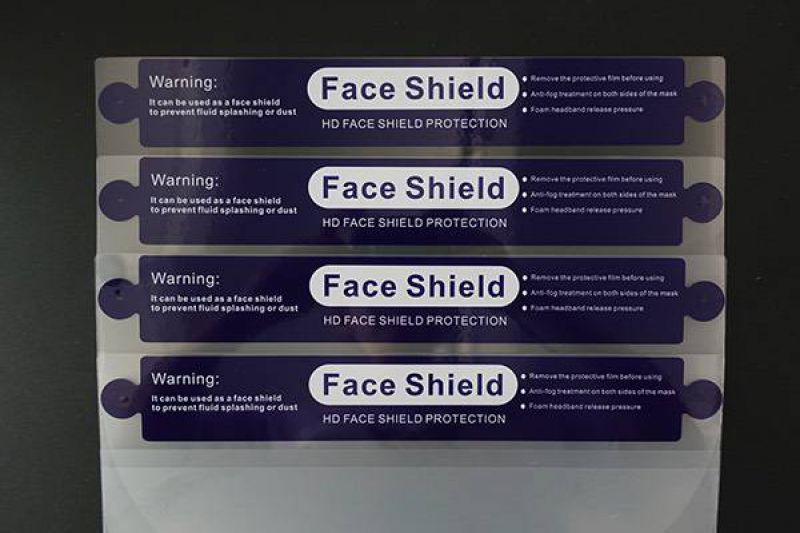 Protective mask automatic flat labeling machine video