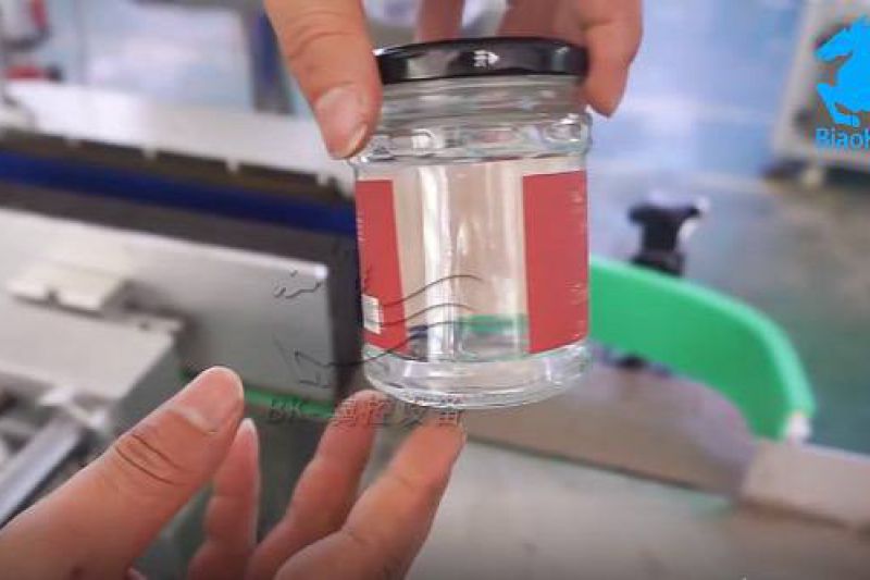 BK-301 glass bottle labeling machine video